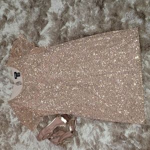 Gold Sequin Dress